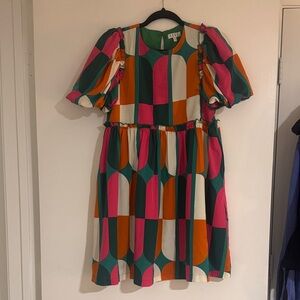 GAP Multicolor Geometric Dress